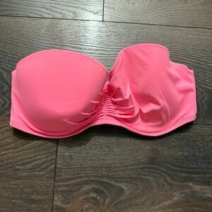 Victoria’s Secret Women’s 36DD Pink Strapless Swim Top Bandeau
